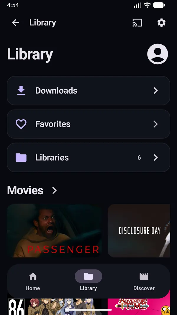 Jellyfin library grid