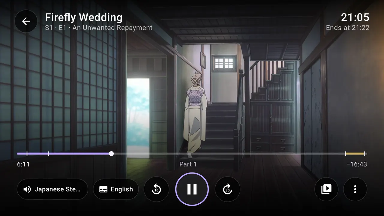 Jellystack TV remote-friendly video player controls